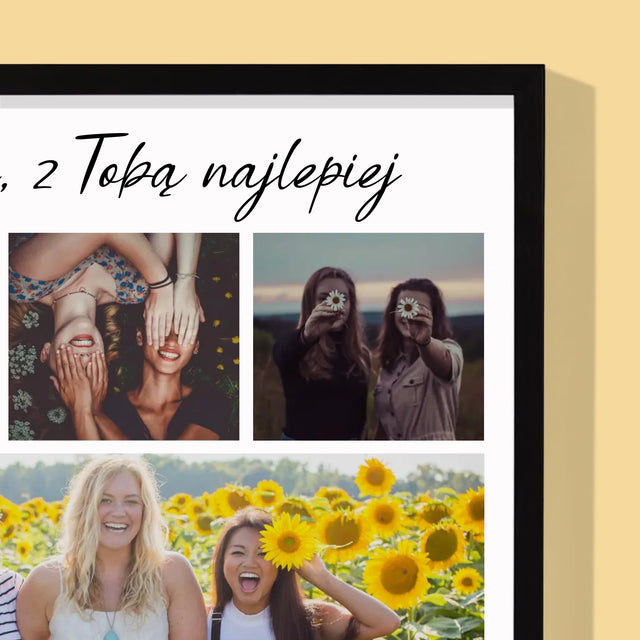 Fotokolaż: Najlepsza Przyjaciółka - Wydruk Obramowany