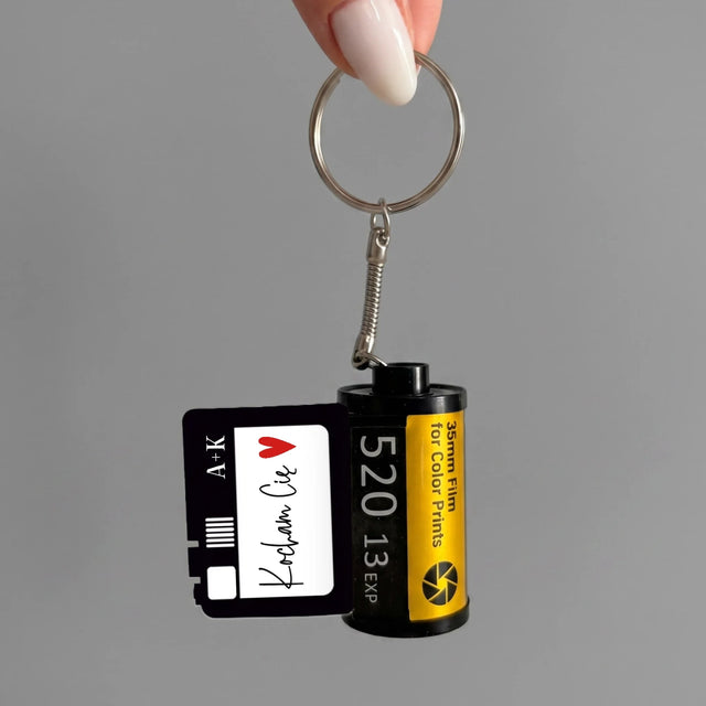 Fotokolaż: Kocham Cię Serce - Personalizowany Brelok Klisza