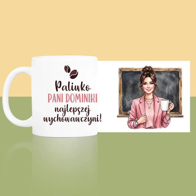 Kreator Postaci: Paliwko Najlepszej Wychowawczyni - Kubek z Nadrukiem