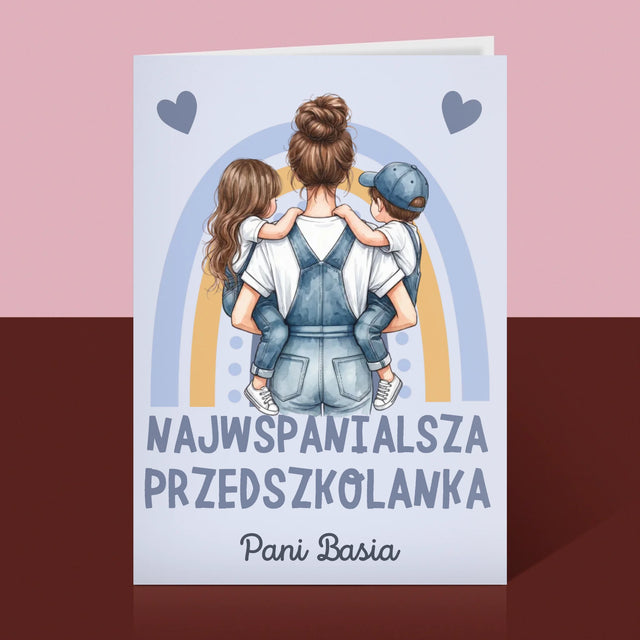 Kreator Postaci: Najwspanialsza Przedszkolanka - Kartka z Życzeniami