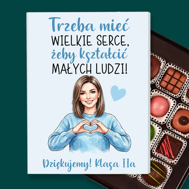 Kreator Postaci: Trzeba Mieć Wielkie Serce - Personalizowane Praliny
