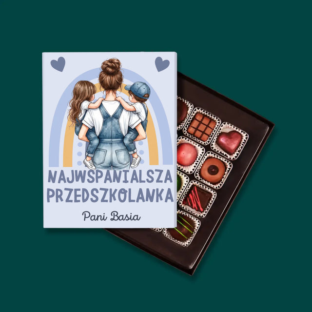 Kreator Postaci: Najwspanialsza Przedszkolanka - Personalizowane Praliny