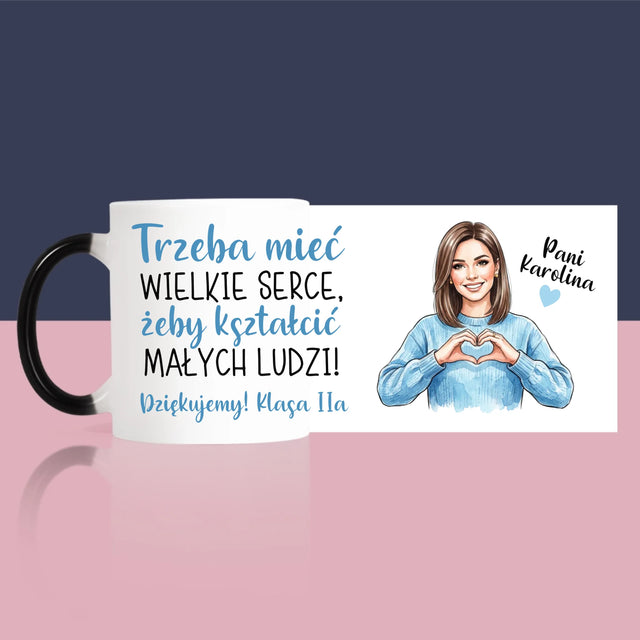 Kreator Postaci: Trzeba Mieć Wielkie Serce - Kubek z Nadrukiem
