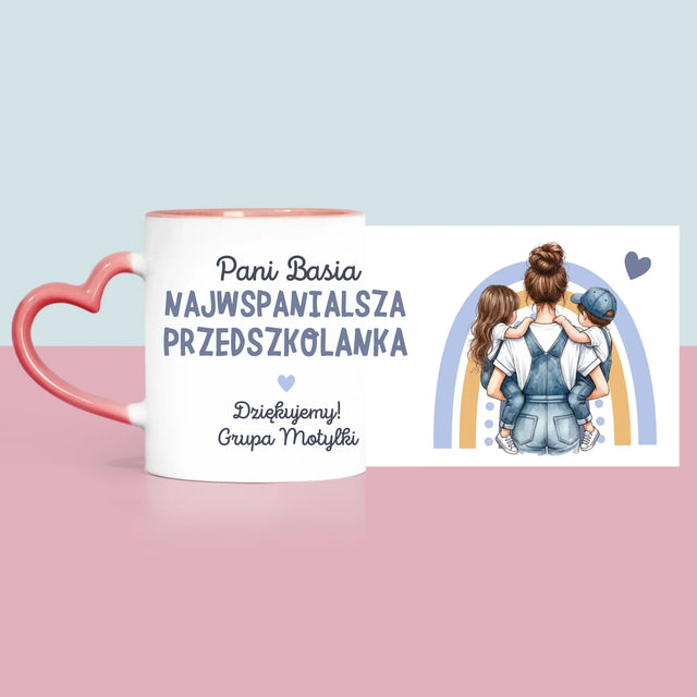 Kreator Postaci: Najwspanialsza Przedszkolanka - Kubek z Nadrukiem