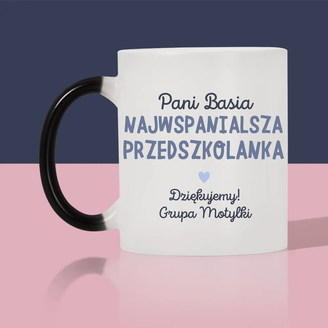 Kreator Postaci: Najwspanialsza Przedszkolanka - Kubek z Nadrukiem