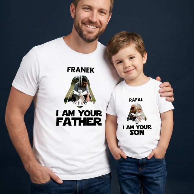 Zdjęcie I Podpis: I Am Your Father - Zestaw Koszulka Męska I Koszulka Dziecięca
