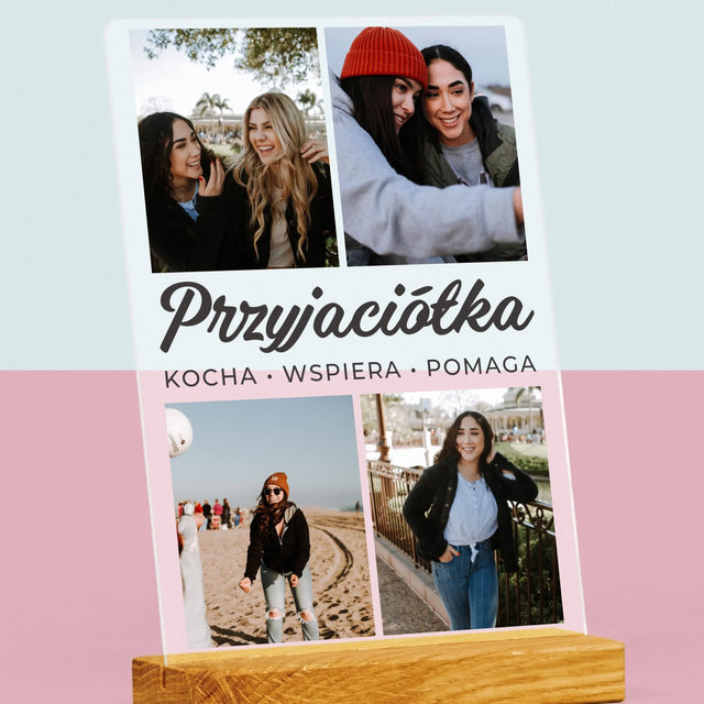 Fotokolaż: Ukochana Przyjaciółka - Wydruk Na Szkle Akrylowym