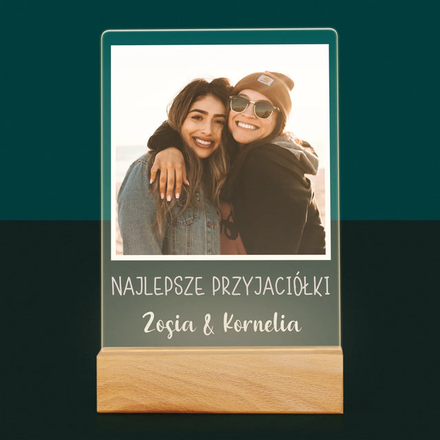 Zdjęcie I Podpis: Dla Przyjaciółki - Wydruk Na Szkle Akrylowym