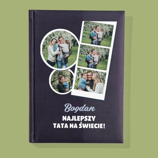 Fotokolaż: Najlepszy Tata Na Świecie - Notes Książkowy z Nadrukiem