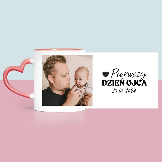 Zdjęcie i Podpis: Pierwszy Dzień Ojca - Kubek z Nadrukiem