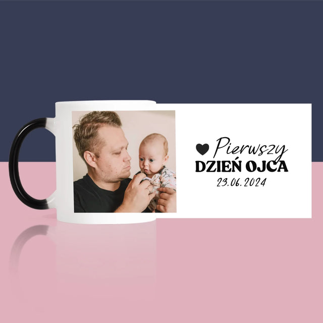 Zdjęcie i Podpis: Pierwszy Dzień Ojca - Kubek z Nadrukiem