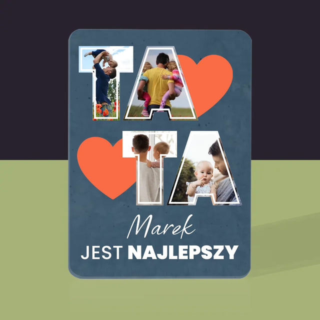 Fotokolaż: Tata Jest Najlepszy - Karty Do Gry