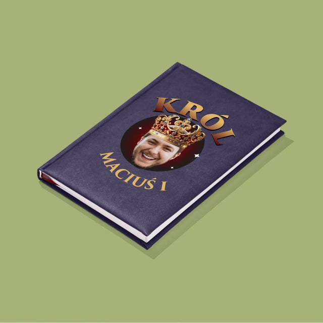 Zdjęcie i Podpis: Król - Notes Książkowy z Nadrukiem
