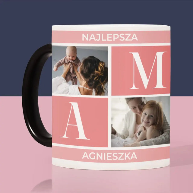 Fotokolaż: Najlepsza Mama - Kubek z Nadrukiem