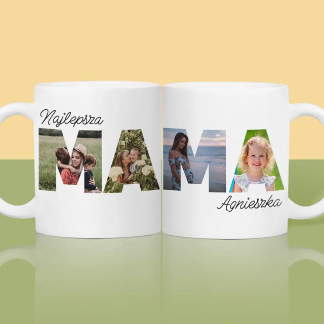 Słowo Ze Zdjęć: Mama - Kubek z Nadrukiem