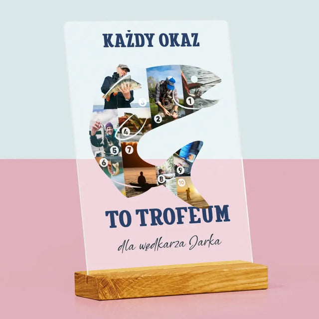 Kształt Ze Zdjęć: Okaz Wędkarza - Wydruk Na Szkle Akrylowym