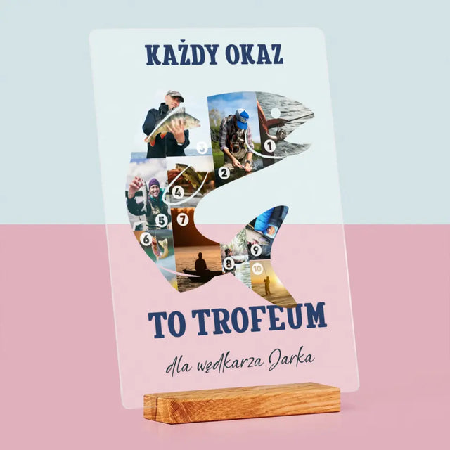 Kształt Ze Zdjęć: Okaz Wędkarza - Wydruk Na Szkle Akrylowym