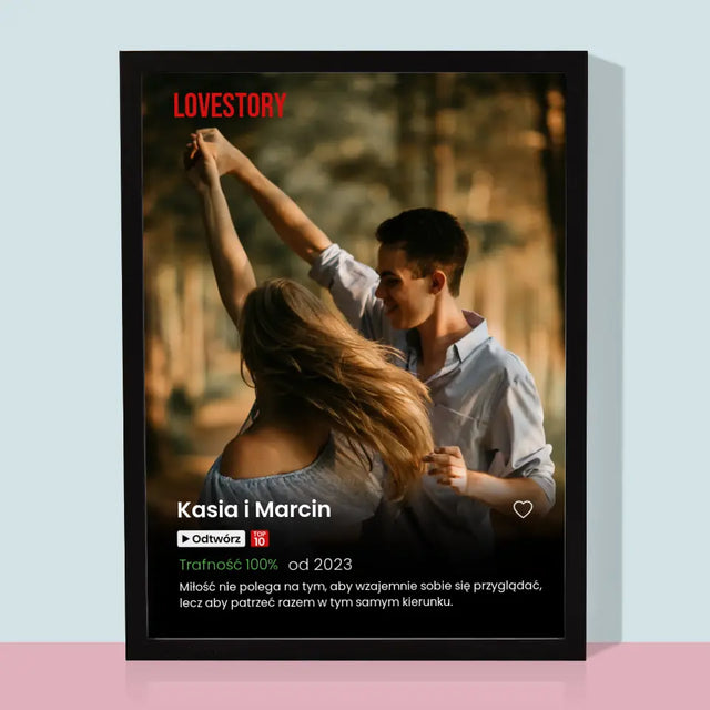 Zdjęcie i Podpis: Plakat Netflix - Wydruk Obramowany