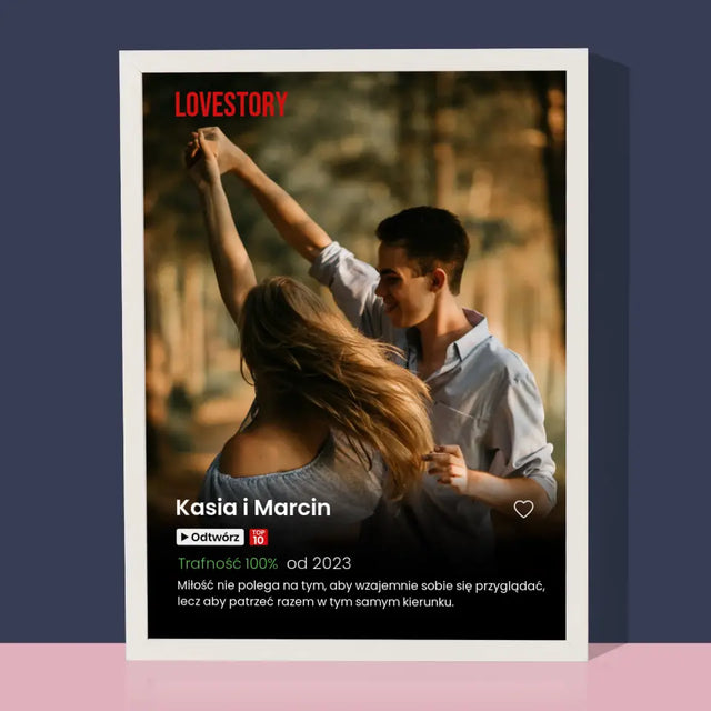 Zdjęcie i Podpis: Plakat Netflix - Wydruk Obramowany