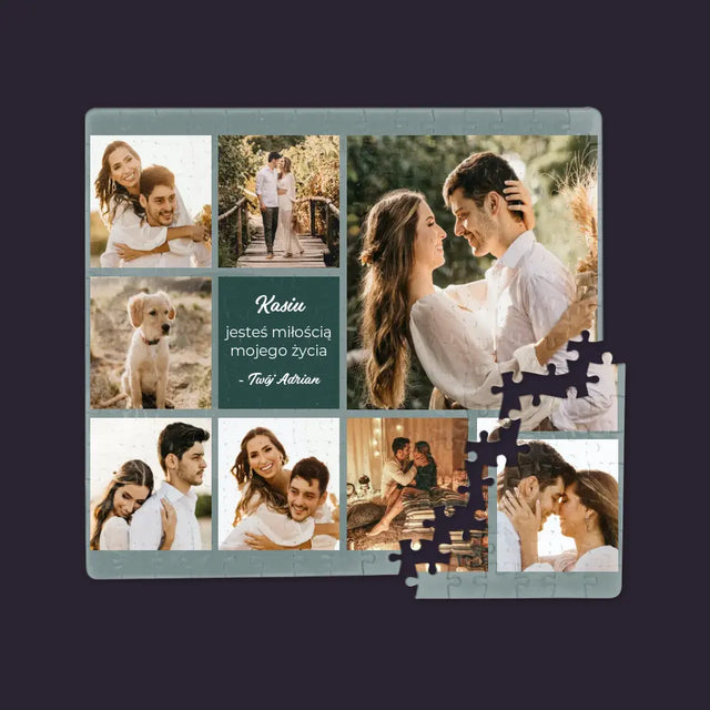 Fotokolaż: Miłosny - Personalizowane Puzzle