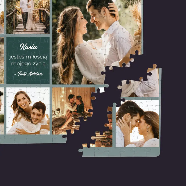 Fotokolaż: Miłosny - Personalizowane Puzzle