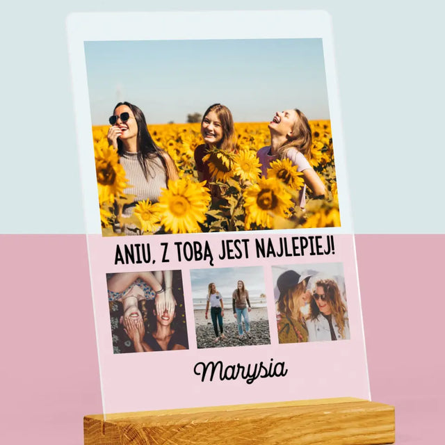 Fotokolaż: Najlepsze Przyjaciółki - Wydruk Na Szkle Akrylowym