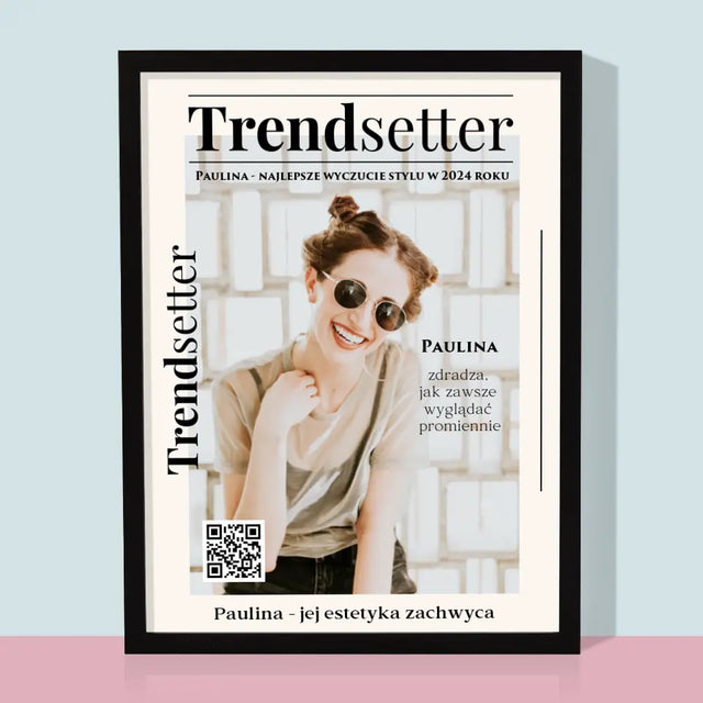 Okładka Magazynu: Trendsetter - Wydruk Obramowany