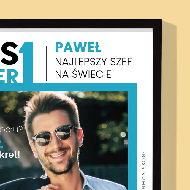 Okładka Magazynu: Boss Number One - Wydruk Obramowany