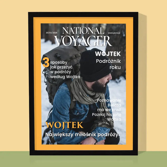 Okładka Magazynu: National Voyager - Wydruk Obramowany