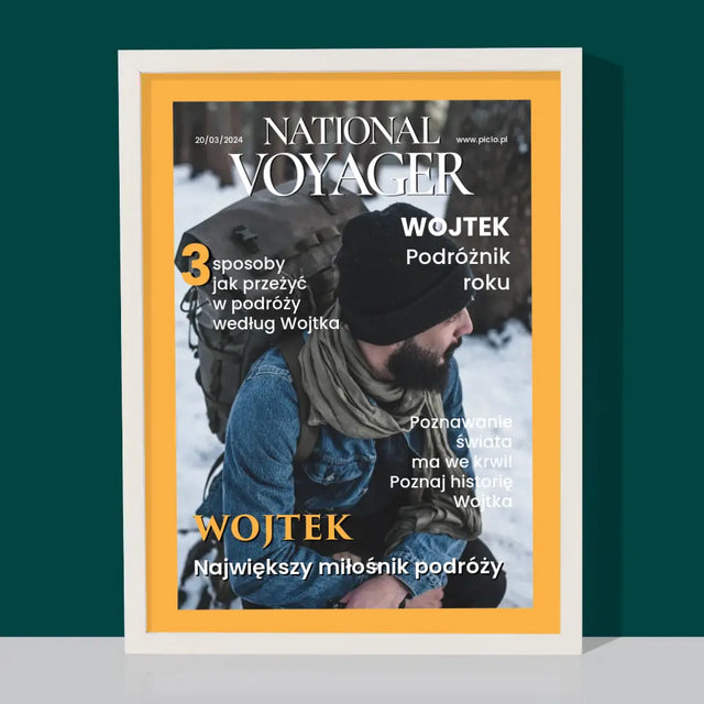 Okładka Magazynu: National Voyager - Wydruk Obramowany