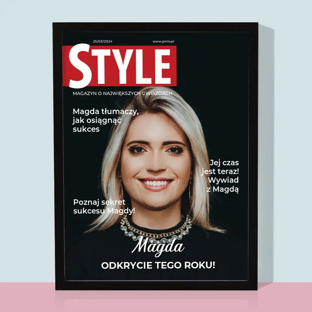 Okładka Magazynu: Style - Wydruk Obramowany