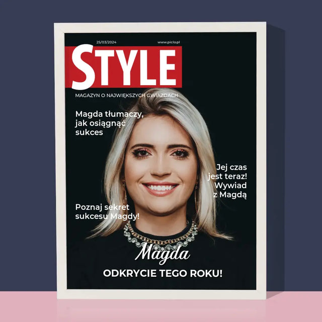 Okładka Magazynu: Style - Wydruk Obramowany