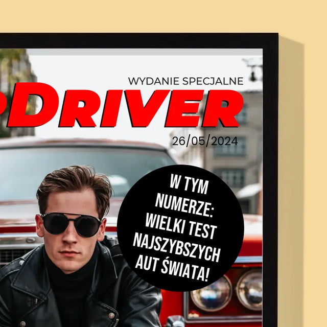 Okładka Magazynu: Topdriver - Wydruk Obramowany