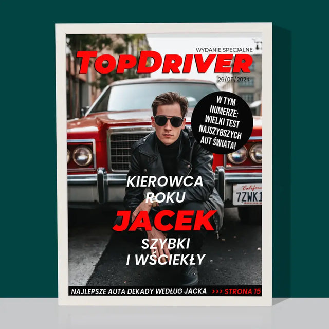 Okładka Magazynu: Topdriver - Wydruk Obramowany