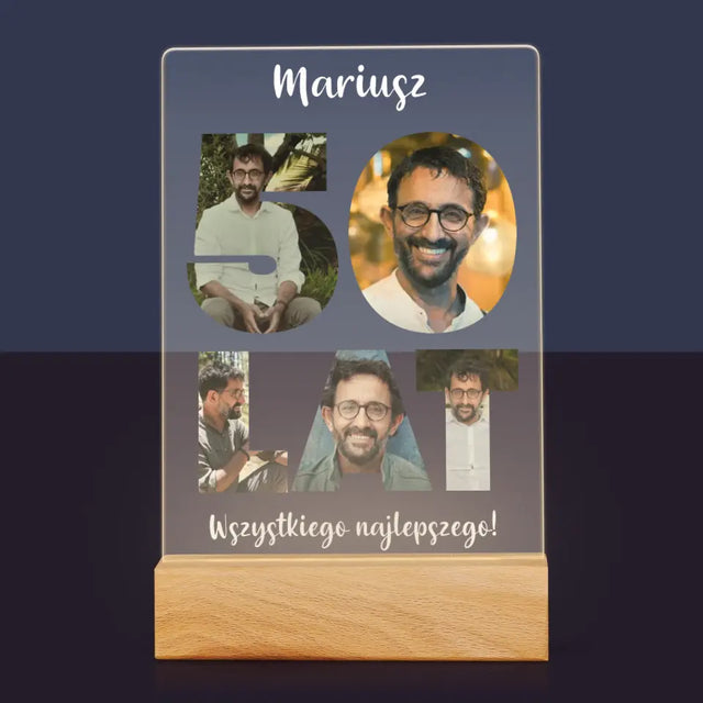 Słowo Ze Zdjęć: 50 Lat - Wydruk Na Szkle Akrylowym