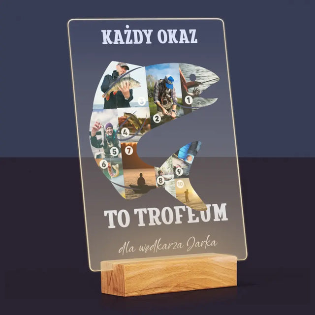 Kształt Ze Zdjęć: Okaz Wędkarza - Wydruk Na Szkle Akrylowym