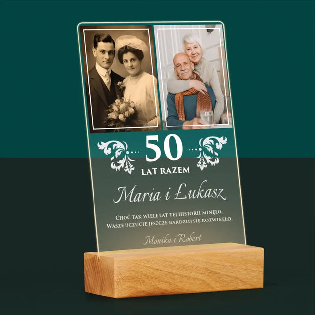 Fotokolaż: Razem Przez Lata - Wydruk Na Szkle Akrylowym