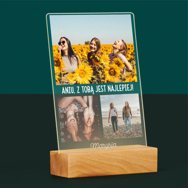 Fotokolaż: Najlepsze Przyjaciółki - Wydruk Na Szkle Akrylowym