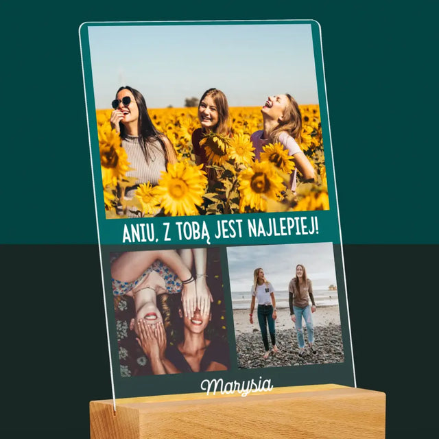 Fotokolaż: Najlepsze Przyjaciółki - Wydruk Na Szkle Akrylowym