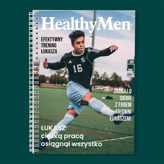 Okładka Magazynu: Healthymen - Planer Dzienny z Nadrukiem