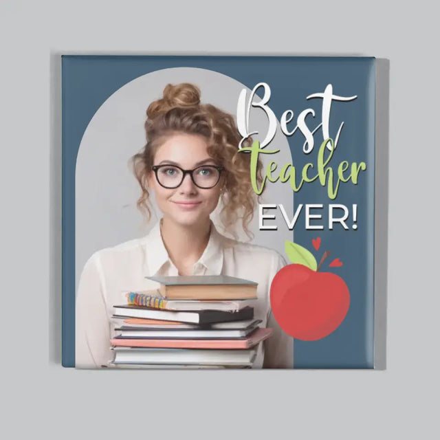 Zdjęcie i Podpis: Best Teacher Ever - Zestaw Magnesów