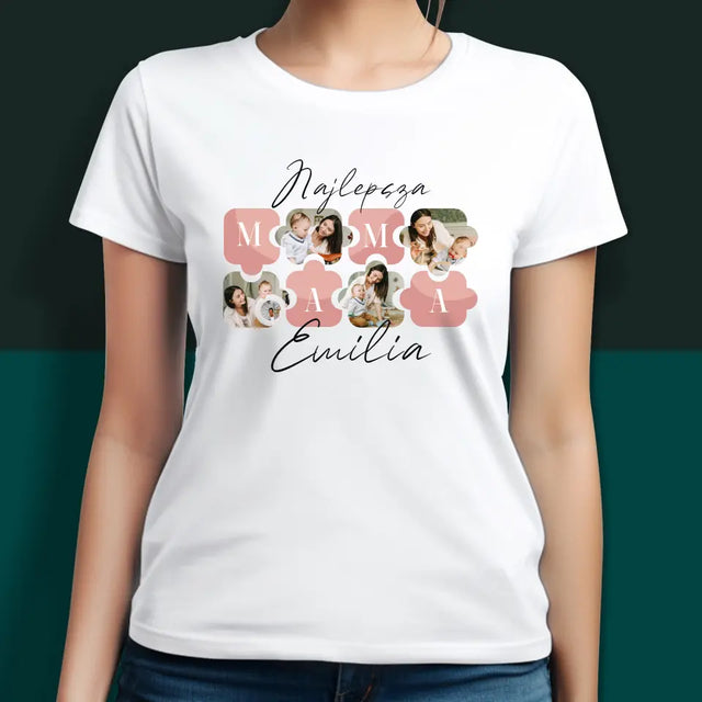 Fotokolaż: Puzzle Rodzice - Koszulki Dla Par