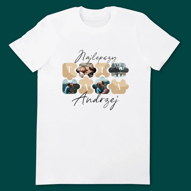 Fotokolaż: Puzzle Rodzice - Koszulki Dla Par