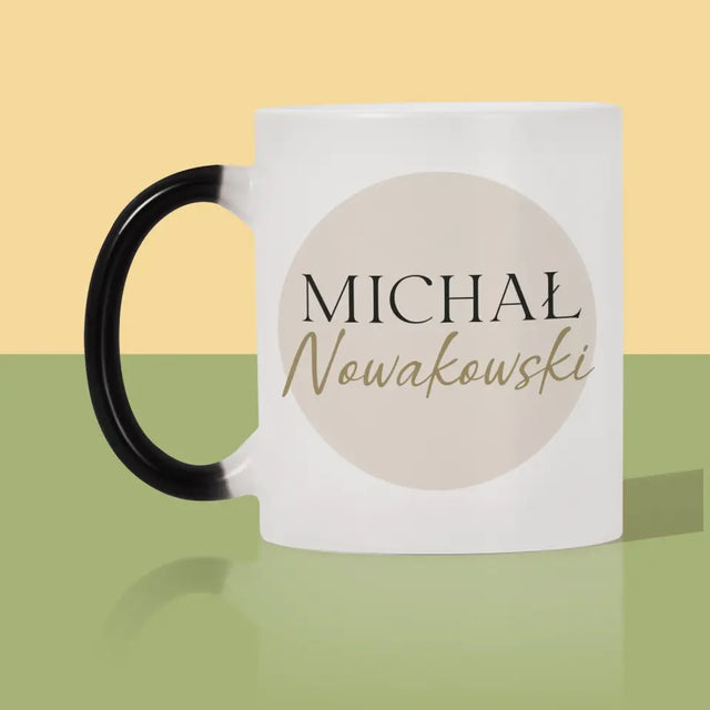 Monogram: Imię i Nazwisko - Kubek z Nadrukiem