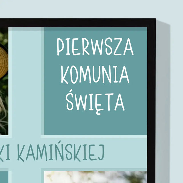 Fotokolaż: Pierwsza Komunia - Wydruk Obramowany