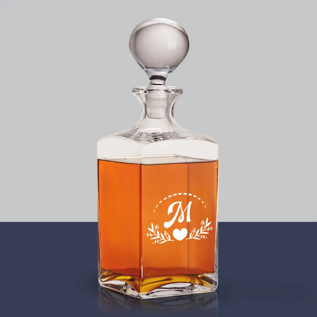 Monogram: Monogram Listki - Karafka Do Whisky z Grawerem