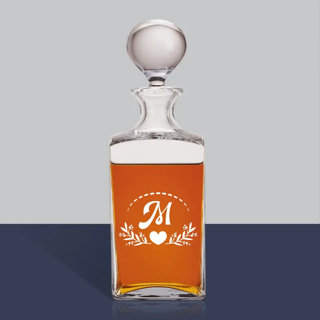 Monogram: Monogram Listki - Karafka Do Whisky z Grawerem