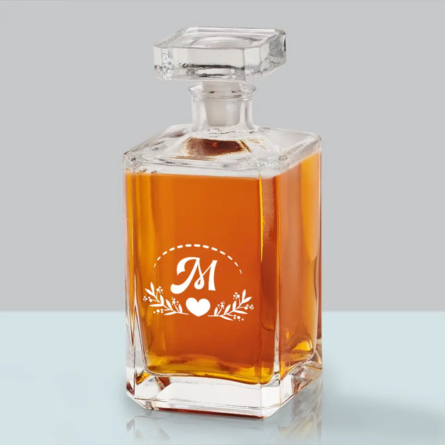 Monogram: Monogram Listki - Karafka Do Whisky z Grawerem