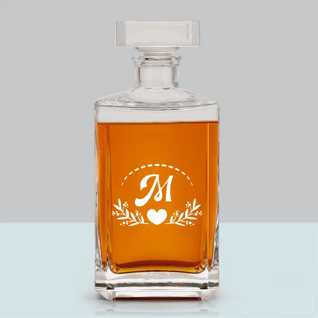 Monogram: Monogram Listki - Karafka Do Whisky z Grawerem