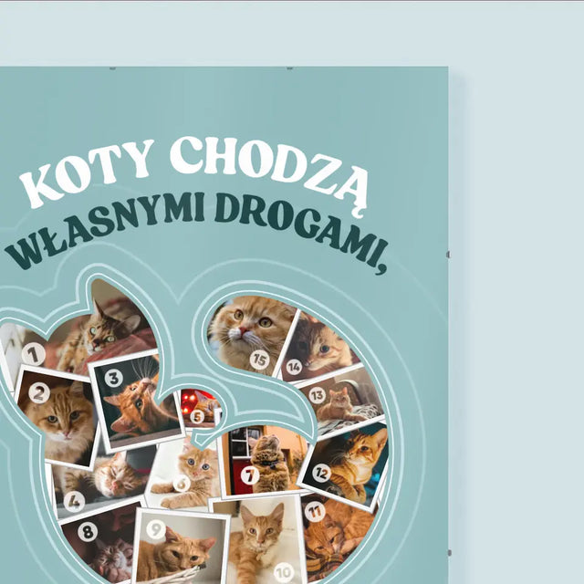 Kształt Ze Zdjęć: Kot - Personalizowany Plakat